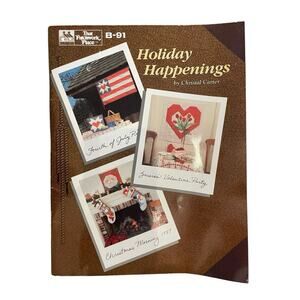 Quilting Patterns That Patchwork Place Holiday Happenings Book‎ Vintage 1987